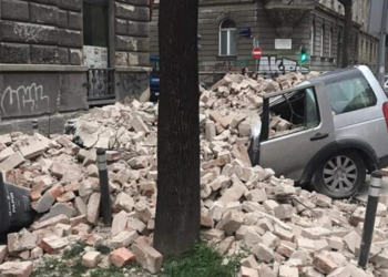 Pamje nga Zagrebi pas goditjes së tërmetit