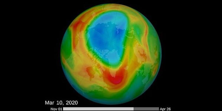 Vrima më e madhe e ozonit e regjistruar ndonjëherë mbi Arktik mbyllet vetëm disa javë pasi u njoftua ekzistenca e saj