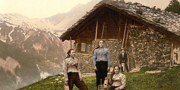 Si ishte jeta në alpet e Zvicrës 100 vite më parë