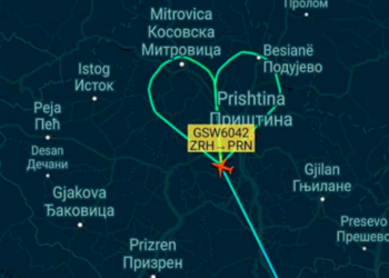 Piloti  zviceran bën zemrën në qiellin e Kosovës në përkrahje të përballjes me Covid-19