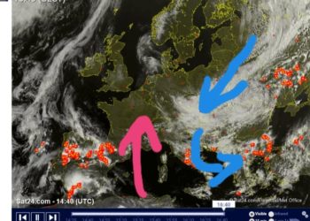 Pamje aktuale satelitore, gjendja sinoptike