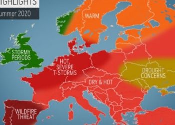 Accuweather paralajmëron verë mjaft të nxehtë dhe të thatë
