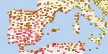 Spanja kaplohet nga i nxehti tropikal, regjistrohet temperaturë 36 gradë Celsius