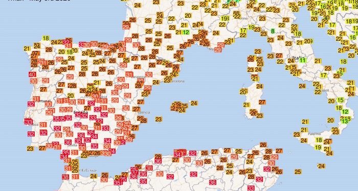 Spanja kaplohet nga i nxehti tropikal, regjistrohet temperaturë 36 gradë Celsius