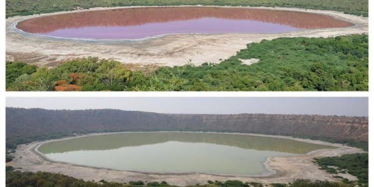 Misteri i liqenit në Indi, pas 50 mijë viteve ndërron ngjyrë – bëhet vjollcë