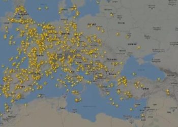 Imazhe që tregojnë si është dukur qielli mbi Evropë gjatë vitit të kaluar, sot duket krejtësisht ndryshe