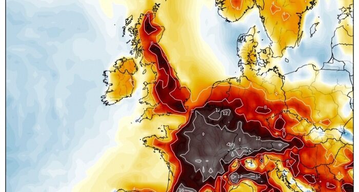 Të premten, dita më e ngrohtë e vitit për Evropën Perëndimore