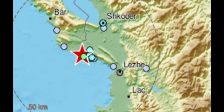 Lëkundje toke sot në mëngjes afër Shkodrës!