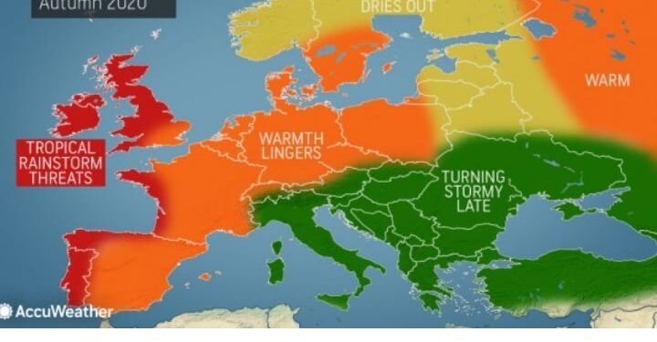 Çfarë moti parashikon AccuWeather gjatë vjeshtës 2020 në Evropë dhe Ballkan