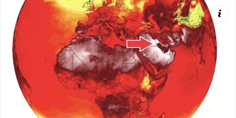Valë vdekjeprurëse e nxehtësie ekstreme në Lindjen e Mesme dhe disa pjesë të SHBA-së
