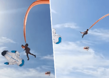 Balona merr me vete në ajër një 3-vjeçare gjatë një festivali, të pranishmit shikojnë në ankth