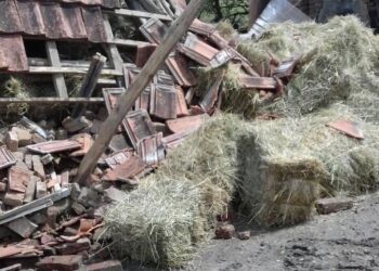 Dëmet e mëdha që i la pas stuhia e shiut në Dumnicë të Vushtrrisë