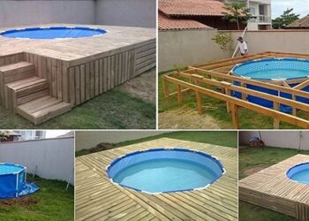 Këndshëm në oborr sikur në plazh: Si të ndërtoni platformën rreth pishinës montuese