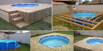 Këndshëm në oborr sikur në plazh: Si të ndërtoni platformën rreth pishinës montuese