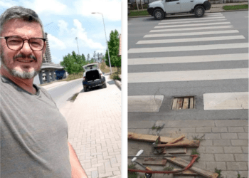 Qytetari shembull i Prishtinës: Pusetat e dëmtuara në kryeqytet i rregullon me dru