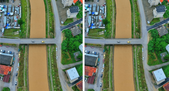 Pamje e mrekullueshme: Lumi i qytetit të Kamenicës pas reshjeve të shiut!