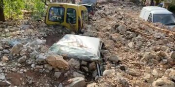 “Varrezat e makinave” – pamje apokaliptike pas uraganit në Greqi