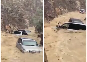 Ujërat e mëdha nga reshjet e shiut “përpijnë” veturat