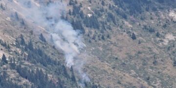 Një person shihet duke ua vënë flakën Bjeshkëve të Nemuna!