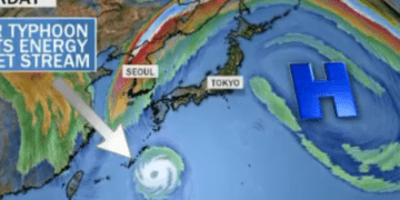 Tajfunët e Japonisë/Koresë dhe fronti i fuqishëm dimëror në Amerikë, lidhja mes tyre