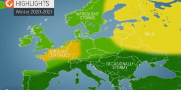 Dimri 2020/21 sipas AccuWeather