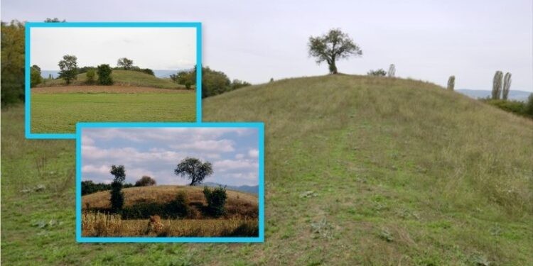 Tuma e rrallë ilire në Suharekë: Ka diametër 84 metra dhe është e lartë 10 metra