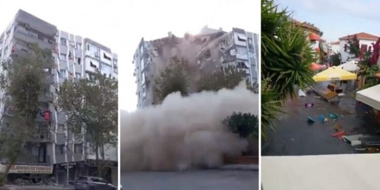 Pamje të reja rrëqethëse nga Turqia, ndërtesat shemben për pak sekonda – qytetet mbushen me ujë nga një cunami i shkaktuar nga dridhjet!