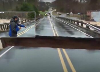 Ishte në transmetim të drejtpërdrejtë, gazetarja në Karolinën e Veriut i shpëton shembjes së urës për një “fije floku”