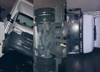 Kaos në rrugët e Italisë: Tornado e fuqishme rrëzon përtokë kamionët në Catania