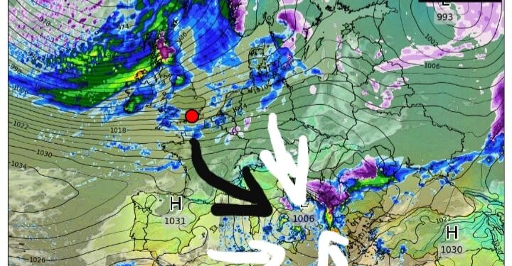 Cikloni ynë, me reshje të dendura shiu dhe bore!