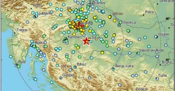 Kroacia goditet nga një tërmet i fuqishëm me magnitudë 6.3 të shkallës rihter