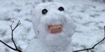 Nëna “shtanget” kur sheh se fëmijët e saj ndërtuan dordolec me dhëmbët e gjyshes