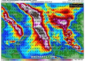 Ditëve të ardhshme vende-vende përsëri reshje të dendura atmosferike