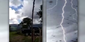 Burri goditet nga rrufeja teksa po xhironte afrimin e një stuhie