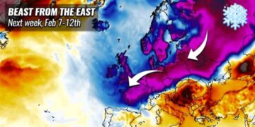 Fillimi i Shkurtit: Bisha e Lindjes në drejtim të Evropës veriperëndimore, ajri afrikan në Evropën juglindore!