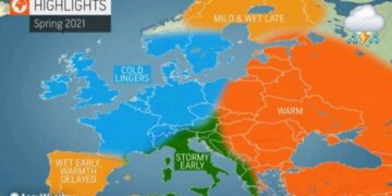 AccuWeather paralajmëron pranverë të ngrohtë por mjaft aktive me të reshura atmosferike!