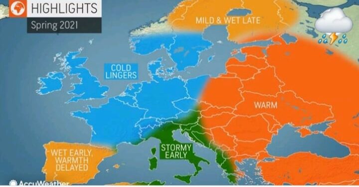AccuWeather paralajmëron pranverë të ngrohtë por mjaft aktive me të reshura atmosferike!