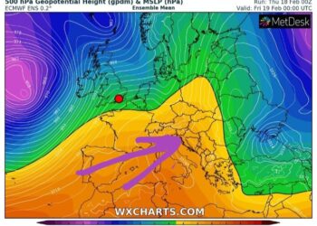 Mbi rajon dhe Evropë po shtrihen masa të fuqishme ajrore anticiklonike!