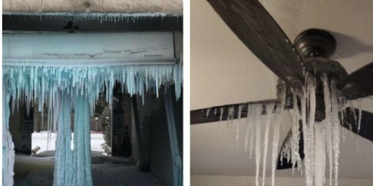 Pamje që tregojnë se ky vend po ngrin