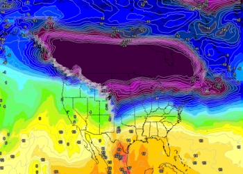 Një pjesë e bërthamës së ftohtë polare në Amerikë dhe Kanada!