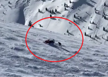 Video dramatike nga aksidenti në Brezovicë, një person rrotullohet me motor të borës