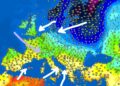 Temperaturat sot në rajon dhe Evropë