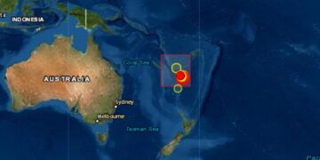 Një seri tërmetesh të fuqishme regjistrohen në Oqeanin Paqësor, më i forti 7,2 rihter