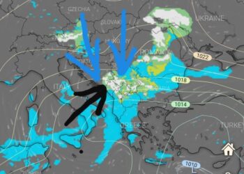 Gjendja aktuale sinoptike, reshjet fillojnë të martën!