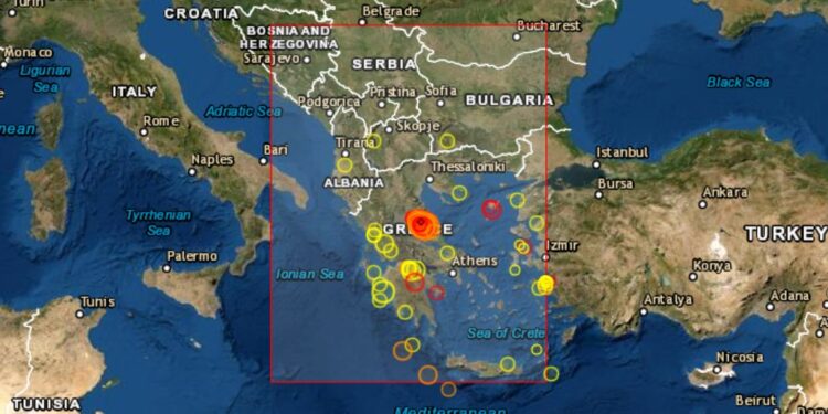 Tërmet i fuqishëm në Greqi, lëkundjet ndjehen deri në Tiranë