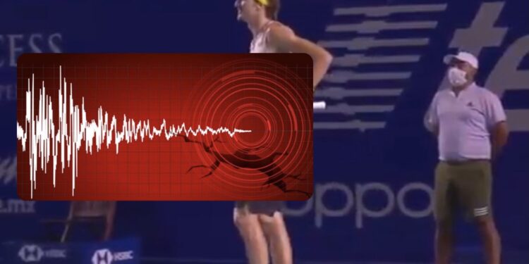 Shkunden kamerat dhe publiku në panik, tërmeti i fortë ndërpret ndeshjen e tenisit