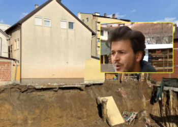 “Oh zot, ra muri”, reagimi i pronarit që për shkak të punimeve iu shemb një pjesë e shtëpisë në Ferizaj