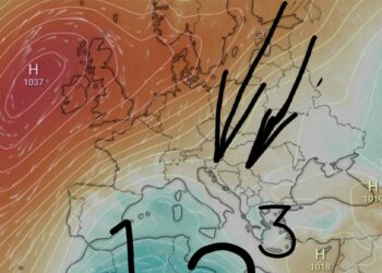 Gjendja sinoptike, afrimi i ciklonit mesdhetar!