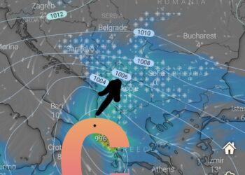 Qendra ciklonike afrohet në jug të Shqipërisë, reshjet intensifikohen!