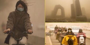 Pekini goditet nga stuhia më e rëndë e rërës në një dekadë